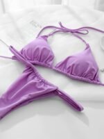 Ensemble bikini sexy à col licou – Élastique & flatteur pour la silhouette – Image 5