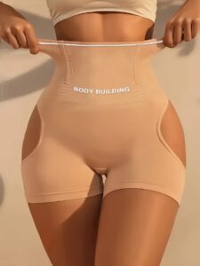 High-Waist Shaping Panties for Women - Tummy Control & Compression Briefs, Slimming Waistband, Butt Lifting, Solid Color, Medium Support, Single Pack, Tummy Control Underwear | Solid Color Design | Comfortable Fi