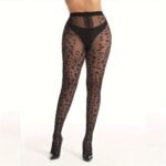 Leopard Print Sheer Strumpfhose 20D – Hoch tailliert & Stretch – Bild 4