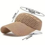 Damen Visor-Hut mit Wellenstruktur – Atmungsaktiv, elastisch, Sonnenschutz für Outdoor-Sportarten – Bild 6