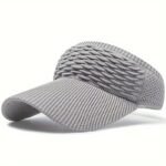 Damen Visor-Hut mit Wellenstruktur – Atmungsaktiv, elastisch, Sonnenschutz für Outdoor-Sportarten – Bild 4