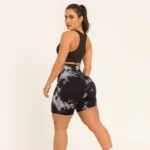 High‑Waist Tie‑Dye Yoga Shorts – Style trifft Funktion – Bild 4