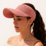 Damen Visor-Hut mit Wellenstruktur – Atmungsaktiv, elastisch, Sonnenschutz für Outdoor-Sportarten