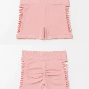 Damen High-Waist Nahtlose Yoga Shorts – Komfort & Po-Formender Stil