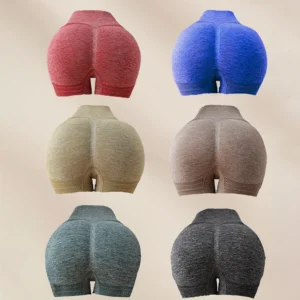 Damen High-Waist Butt-Lifting Yoga Shorts – Sportmode & Activewear