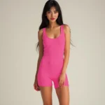 Combinaison rouge sans coutures dos nu pour femme – Élégante & confortable – Image 11