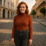 Damen-High-Neck Gestreifte Bodysuits – Eleganz, Komfort und Vielseitigkeit