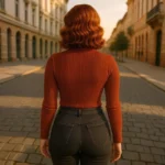 Damen-High-Neck Gestreifte Bodysuits – Eleganz, Komfort und Vielseitigkeit – Bild 5