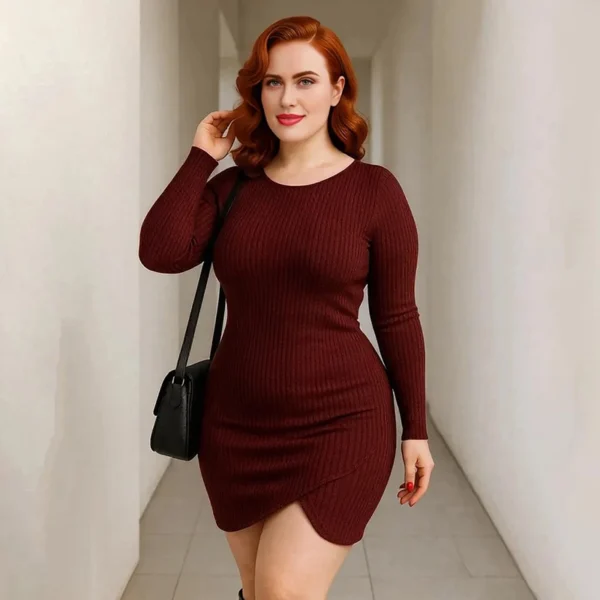 Long Sleeve Dress for Fall & Winter – Stylish, Warm & Comfortable - Image 4