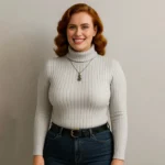 Damen-High-Neck Gestreifte Bodysuits – Eleganz, Komfort und Vielseitigkeit – Bild 9