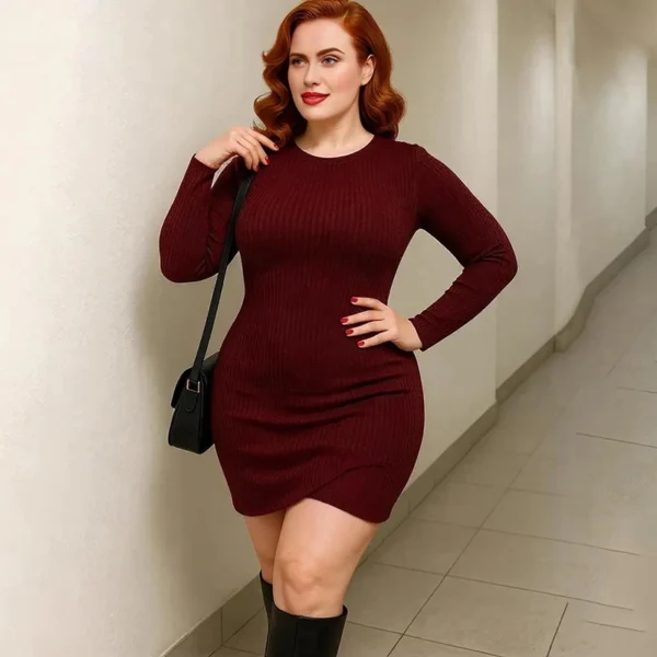 Long Sleeve Dress for Fall & Winter – Stylish, Warm & Comfortable - Image 5