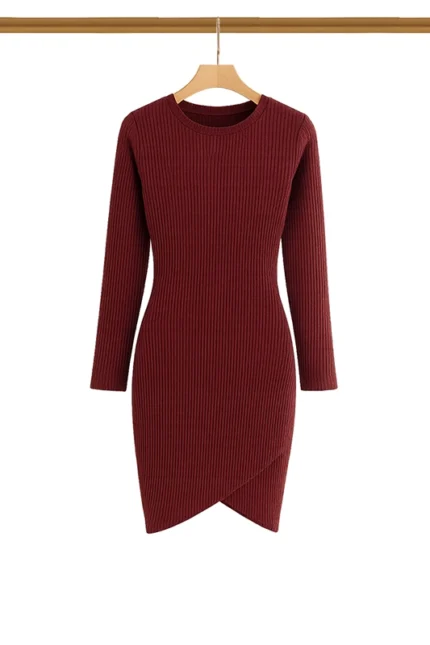 Rochie cu mâneci lungi pentru toamnă și iarnă – Stilată, călduroasă & confortabilă