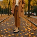 Damen Chelsea Boots Beige mit Plateau-Sohle – Trendige Chunky Stiefel für Herbst & Winter – Bild 6
