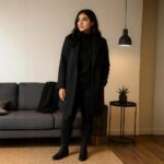 Damen Chelsea Boots Schwarz – Klassische Ankle Boots mit Blockabsatz – Bild 7
