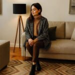 Damen Chelsea Boots Schwarz – Klassische Ankle Boots mit Blockabsatz – Bild 8