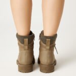 City Explorer Lace-Up Boots Beige – Damen Schnürstiefel für Alltag & Freizeit – Bild 2