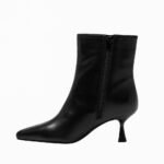 Damen Ankle Boots Schwarz – Elegante Stiefeletten mit Kitten Heel & Pointed Toe – Bild 3