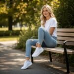 Damen Sportschuhe Weiss – Minimalistisch & Bequem – Bild 2