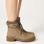 City Explorer Lace-Up Boots Beige – Damen Schnürstiefel für Alltag & Freizeit – Bild 3