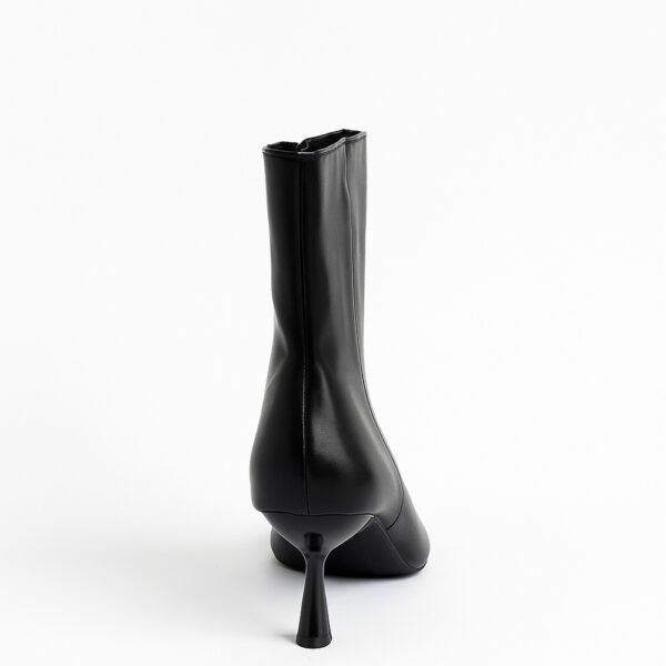 Damen Ankle Boots Schwarz – Elegante Stiefeletten mit Kitten Heel & Pointed Toe – Bild 4