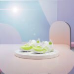 Damen Sneaker Atmungsaktiv Neon Grün & Weiß – Leicht & Bequem – Bild 3