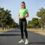 Damen Sneaker Weiß mit Neon Grün Akzenten – Atmungsaktiv & Leicht – Bild 4