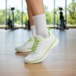 Damen Sneaker Weiß mit Neon Grün Akzenten – Atmungsaktiv & Leicht – Bild 2