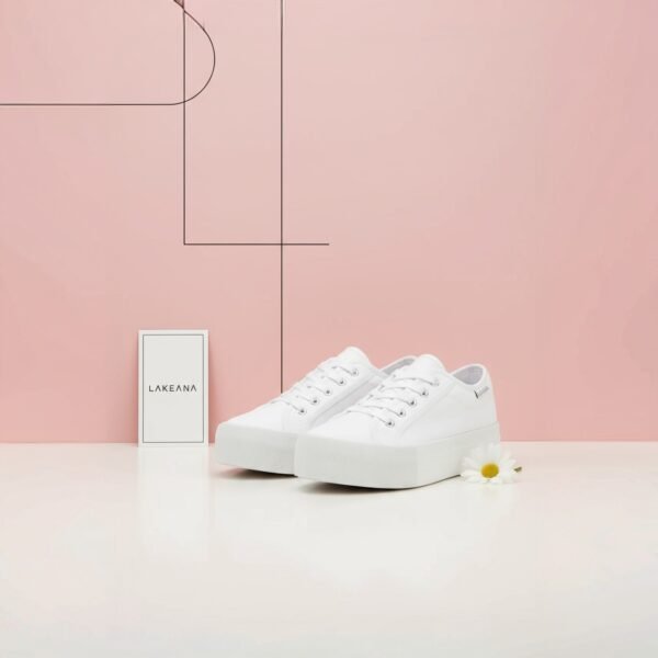 Damen Plateau Sneaker Weiß – Stylisch & Bequem – Bild 4