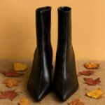 Damen Ankle Boots Schwarz – Elegante Stiefeletten mit Kitten Heel & Pointed Toe – Bild 6