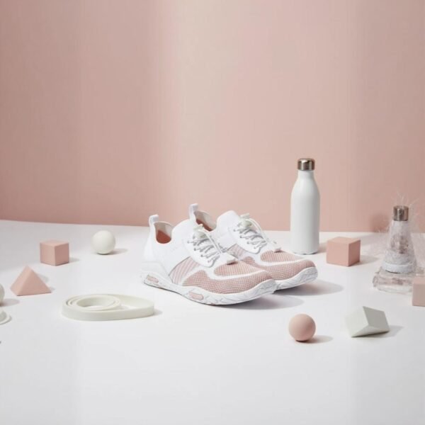 Women’s Lightweight Sneakers White Pink – Breathable & Stylish - Image 5