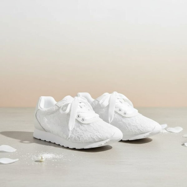 Women’s White Lace Sneakers – Elegant & Comfortable - Image 4