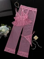 Lingerie Set Damen – Transparent & Elegant