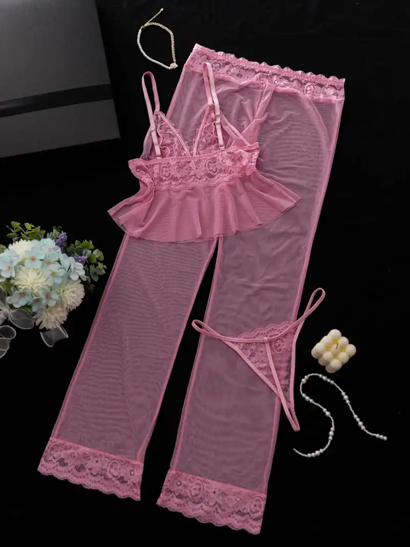 4d741080-8bd2-4146-ac3e-0e3b99c8dd38 Lingerie Set Damen – Transparent & Elegant – Bild 1