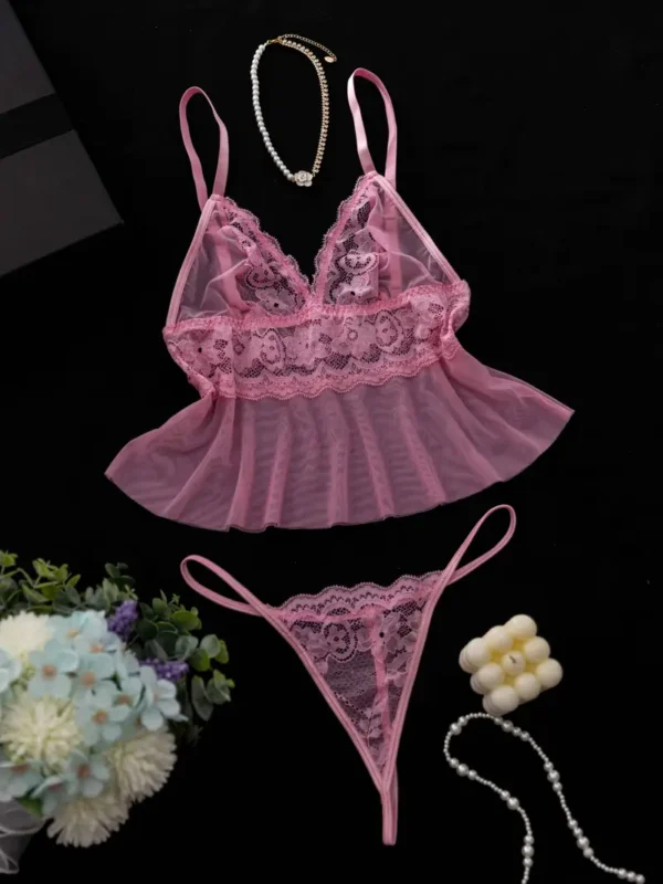 Lingerie Set Damen – Transparent & Elegant – Bild 3