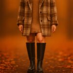 Damen Stiefel Schwarz – Kniehohe Boots mit Chunky-Sohle & Reißverschluss – Bild 5