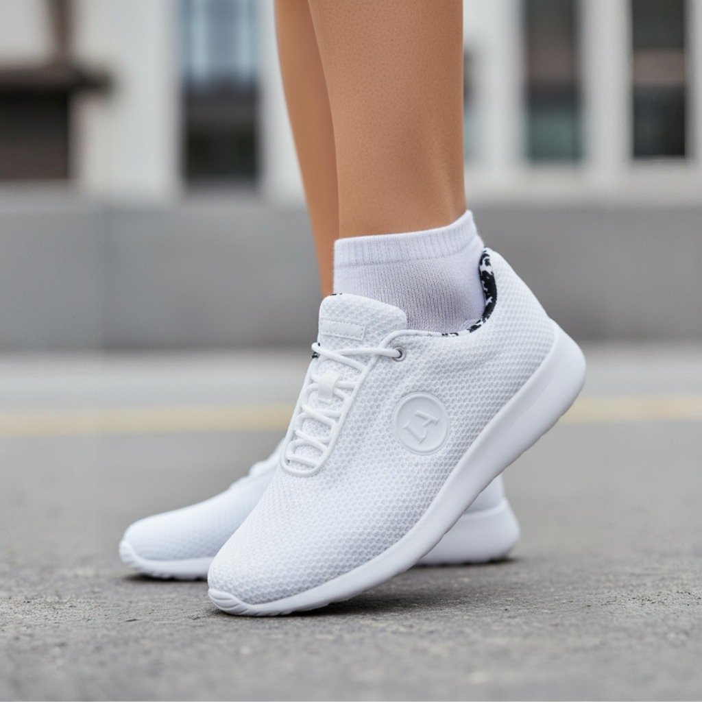 5 Damen Sportschuhe Weiss – Minimalistisch & Bequem – Bild 1