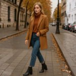 Damen Chelsea Boots Schwarz – Elegante High Heel Stiefeletten mit Blockabsatz – Bild 6