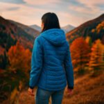 Damen Steppjacke Blau – Sportliche Winterjacke mit Kapuze – Bild 6