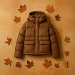 Doudoune Femme Marron – Manteau d’Hiver Chaud avec Capuche & Grandes Poches – Image 2