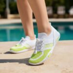 Damen Sneaker Atmungsaktiv Neon Grün & Weiß – Leicht & Bequem – Bild 6