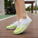 Damen Sneaker Atmungsaktiv Neon Grün & Weiß – Leicht & Bequem – Bild 7