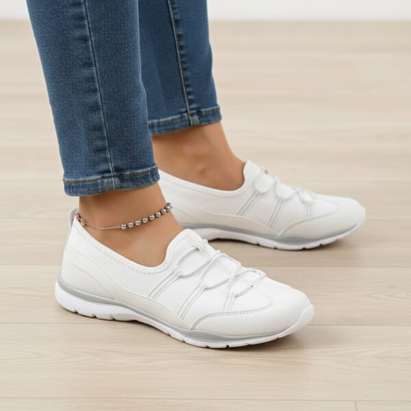 Damen Slipper Sportschuhe Weiss – Komfort & Alltagstauglich – Bild 8