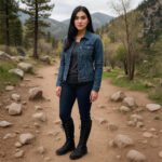 Damen Schnürstiefel Schwarz – Kniehohe Boots mit Reißverschluss & Profilsohle – Bild 6