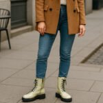 Damen Combat Boots Grau – Trendige Schnürstiefel mit Chunky-Sohle – Bild 7