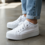 Damen Plateau Sneaker Weiß – Stylisch & Bequem