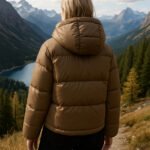 Doudoune Femme Marron – Manteau d’Hiver Chaud avec Capuche & Grandes Poches – Image 8