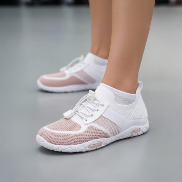 Women’s Lightweight Sneakers White Pink – Breathable & Stylish - Image 9