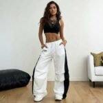Women’s Two-Tone Wide-Leg Pants – Sporty & Trendy - Image 5