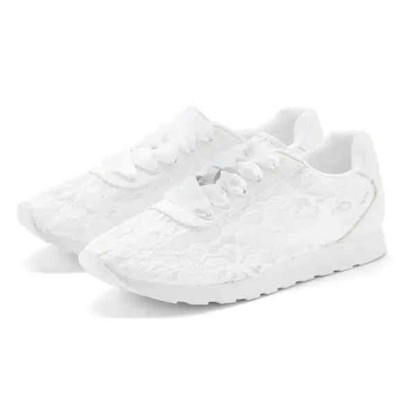 Women’s White Lace Sneakers – Elegant & Comfortable - Image 9