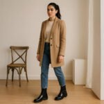 Damen Biker Boots Schwarz – Rockige Stiefeletten mit Schnallen-Detail – Bild 9